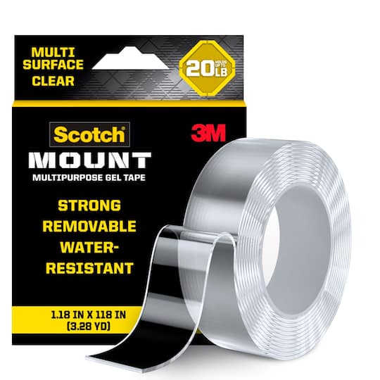 Scotch-Mount™ 1.18" x 118" Multipurpose Gel Tape